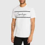 تیشرت مردانه گرافیکی Connor مدل Copenhagen تصویر استایل سفید