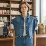 وست کراپ زنانه جین از برند Denim