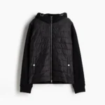 کاپشن مردانه کلاه دار مدل هیبرید از برند H&M
