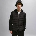 کاپشن مردانه کلاه دار مدل هیبرید از برند H&M - Image 3